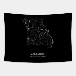 Missouri State Road Map Tapestry