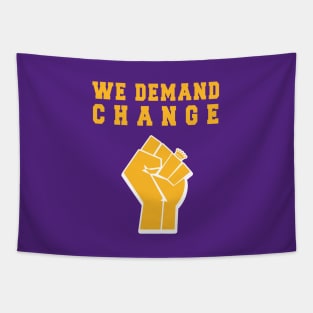 We Demand Change - Purple - BLM Tapestry