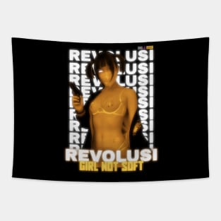 Revolusi! Girl not soft! Tapestry