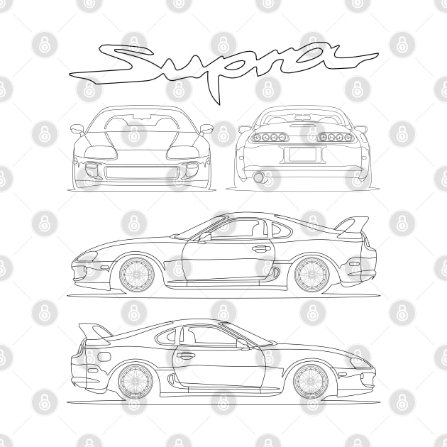 Toyota Supra MK IV blueprint stance by dygus