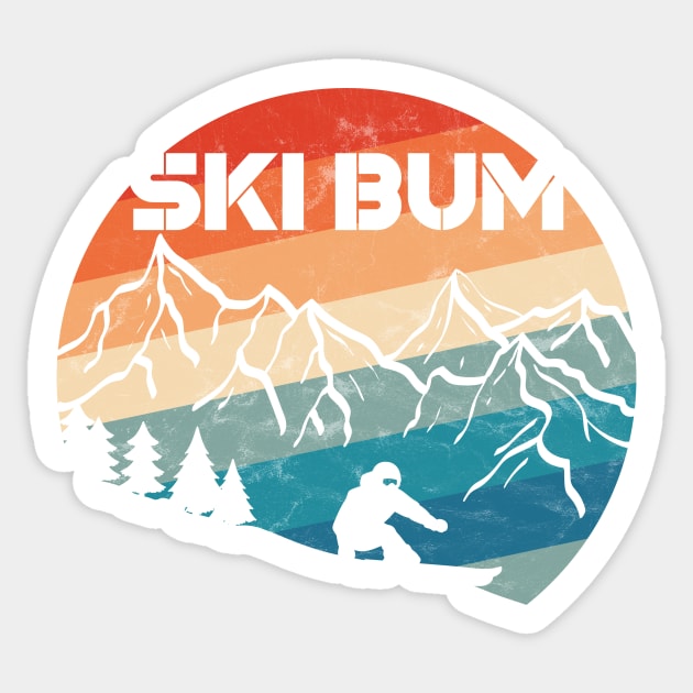 Ski Bum Sticker