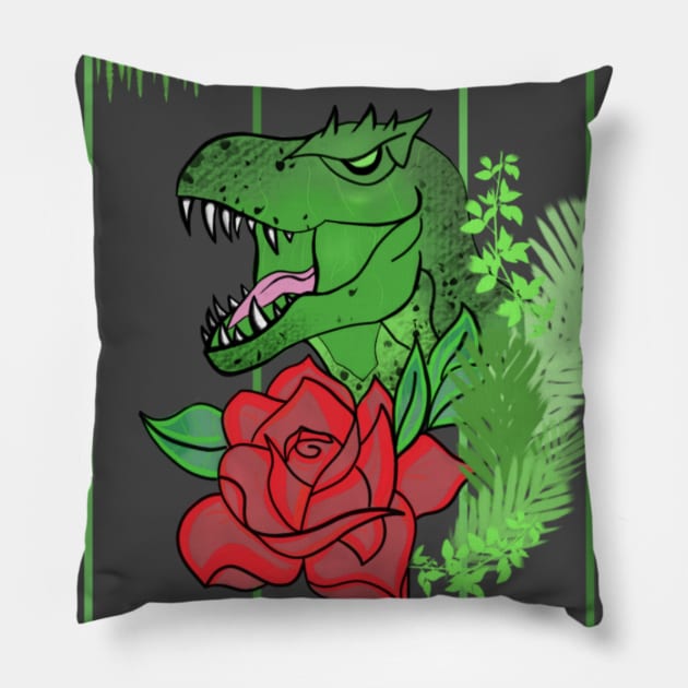 Dinosaur Pillow by kriss_