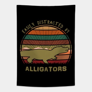 Easily Distracted By Alligators Tapestry