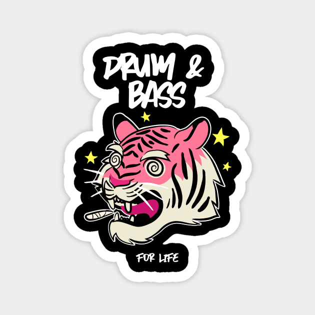 DRUM & BASS - For Life Magnet by DISCOTHREADZ 