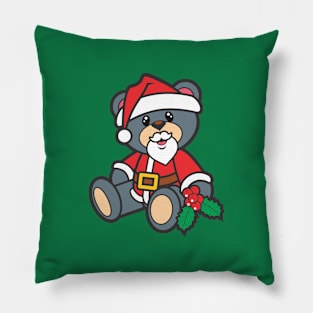 Santa Teddy Bear Pillow