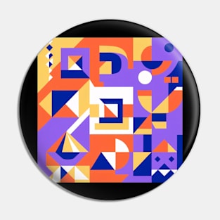 Geometric Abstract Art Pin