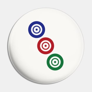 Three Circle Wheel Dot San Tong 筒 Tile. It's Mahjong Time! Pin
