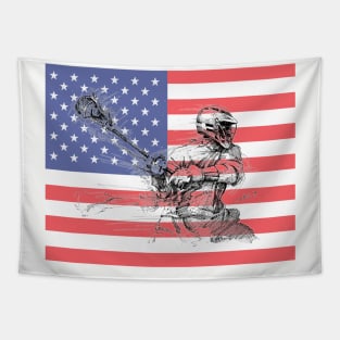 US Flag Crank Tapestry