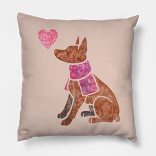 Miniature Pinscher (docked) Pillow