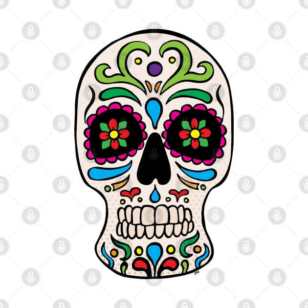 Sugar Skull - White by FlyingDodo