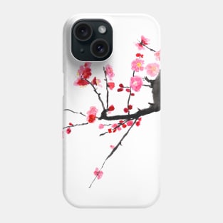 red plum flower Phone Case