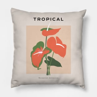 Tropical Anthurium Pillow