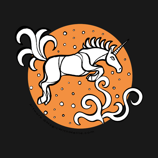 Jumping Unicorn — Inktober Unicorn illustration series by mellierosetest