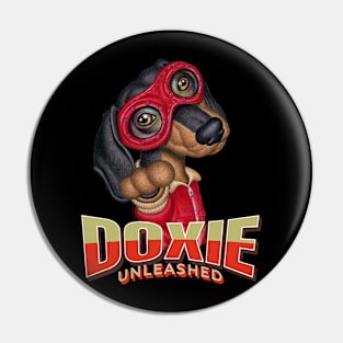 Dachshund Unleashed Pin