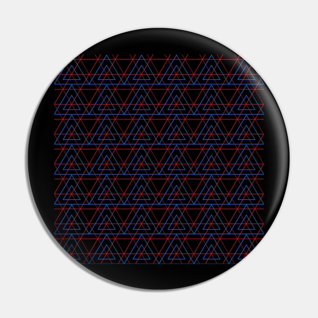 Infrared Neon Triangles Pattern Pin by Tobe_Fonseca