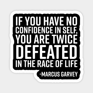 If You Have No Confidence, Marcus Garvey, Black History Magnet