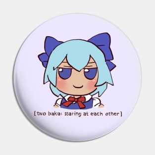 I draw cirno fumo plush but we are all baka / funny touhou meme Pin