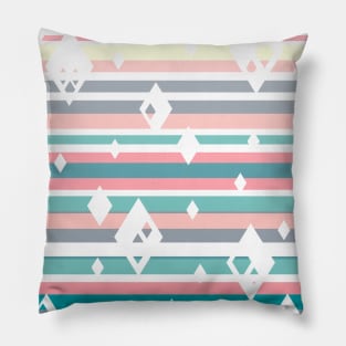 Ombre Diamond Stripes Pattern Pillow