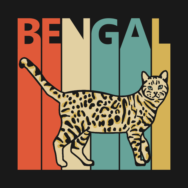 Discover Vintage Bengal Cat Owner Gift - Bengal Cat - T-Shirt