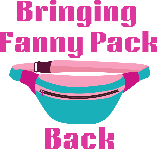 Lispe Bringing Fanny Pack Back, Funny Fanny Bag Kids T-Shirt by Lispe