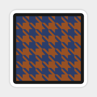 Little Critter Houndstooth - Brown and Navy Magnet