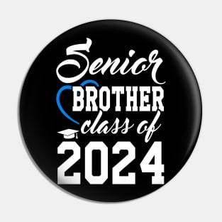 Class of 2024 Senior Gifts Funny Senior Brother Pin