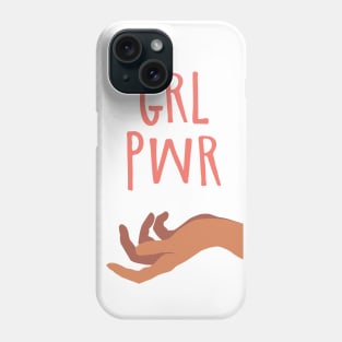 Girl Power Feminist Hand Illustration Phone Case