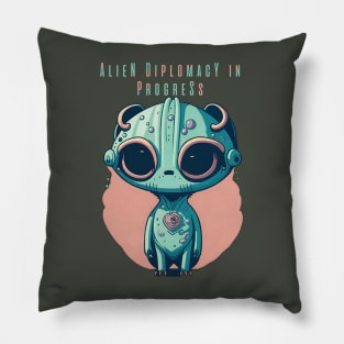 Alien Diplomacy in progress Pillow