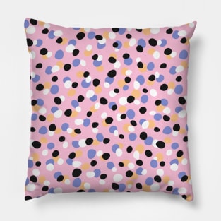 Funky pebbles in pink Pillow