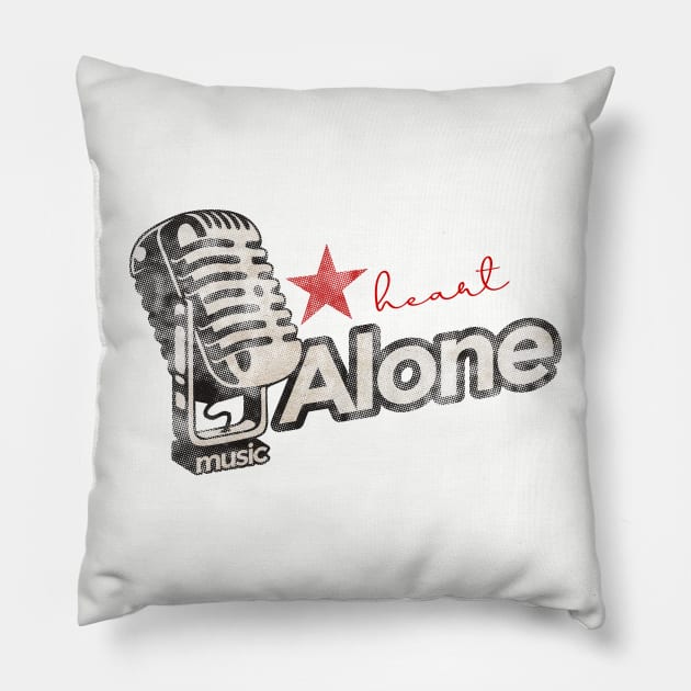 Alone by Heart - Greatest Karaoke Songs Pillow by G-THE BOX