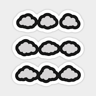 Clouds sticker pack Magnet