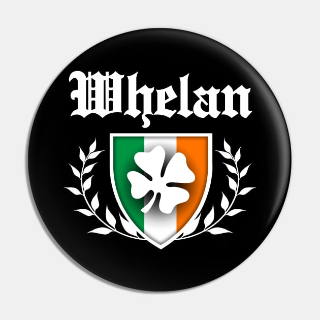 Whelan Shamrock Crest Pin by robotface