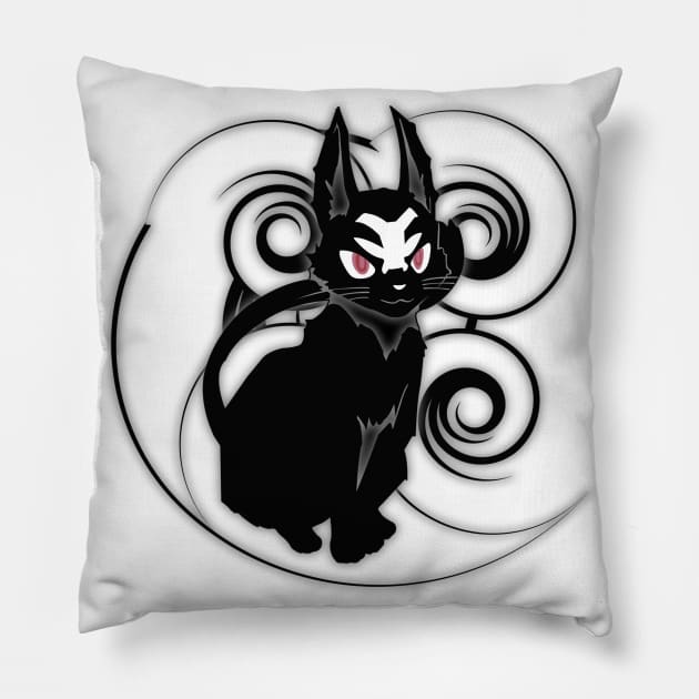 Misfit Of Demon King Academy - Ivis Necron, Cool Cat Pillow by oneskyoneland