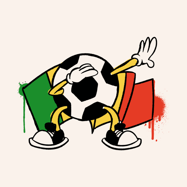 Dabbing Soccer Ball Cartoon Senegal Flag Football by Now Boarding