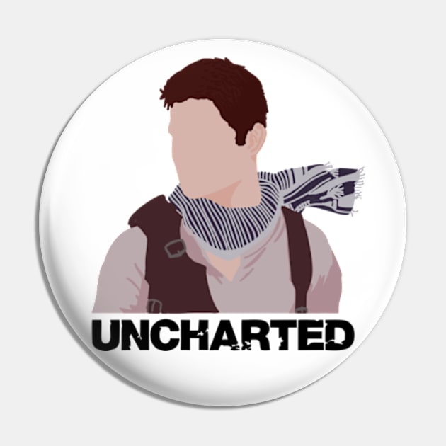 Nathan Drake Uncharted Silhouette Pin by Vatar