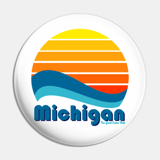 Michigan Sunset Pin