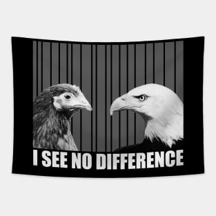 I See No Difference T Shirt for Animal Lovers Tapestry