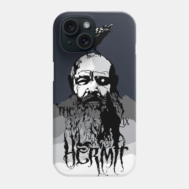 Hermit Moon Phone Case by ThreeHaresWares