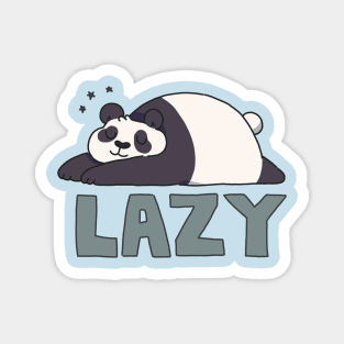 Lazy Panda Magnet