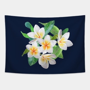 Tropical Frangipani - Navy Tapestry