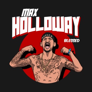 Max Holloway Comic Style Art T-Shirt