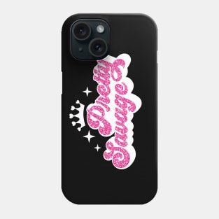 Pretty Savage white Phone Case