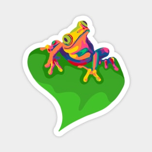 Rainbow Tree Frog Magnet