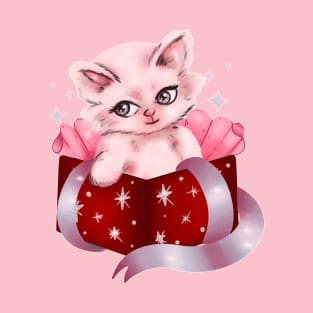 Kitschy Festive Kitty T-Shirt