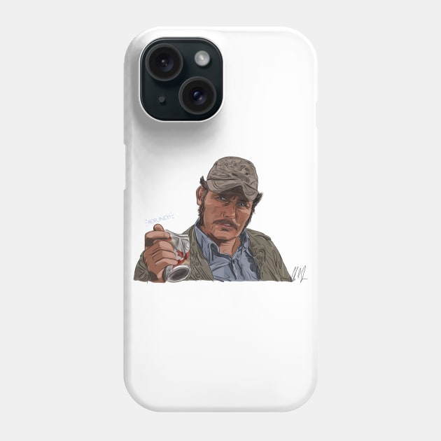 JAWS: Quint Vs Can Phone Case by 51Deesigns