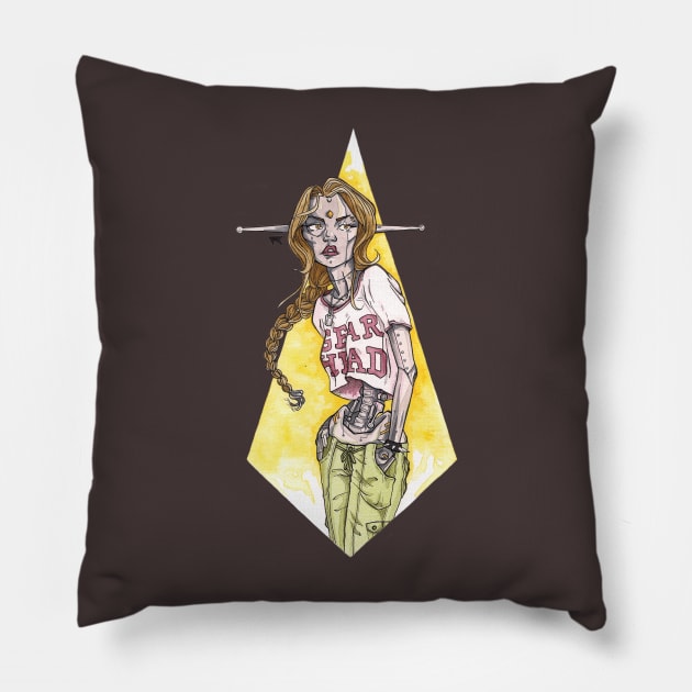 Gear Head Pillow by violet_rose_art