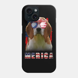 Beagle 4th of Julys Merica Sunglasses Phone Case