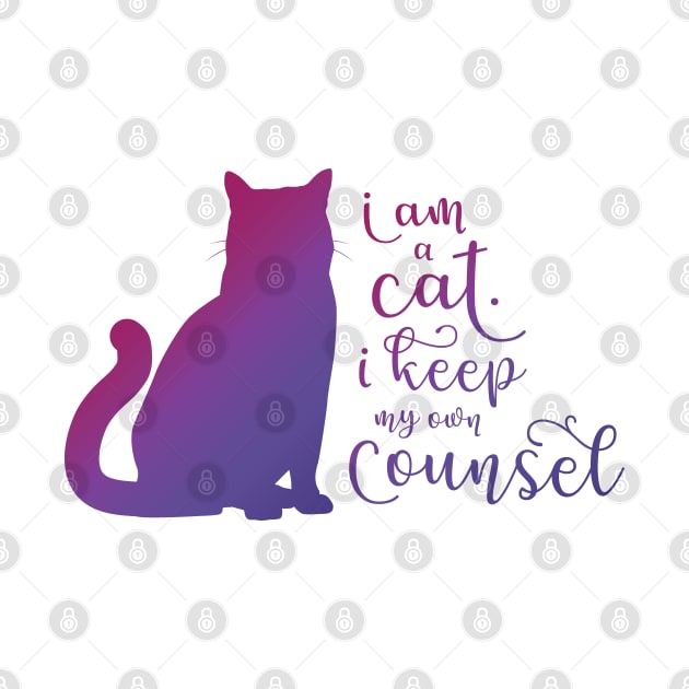 I am a cat, I keep my own counsel by Yue