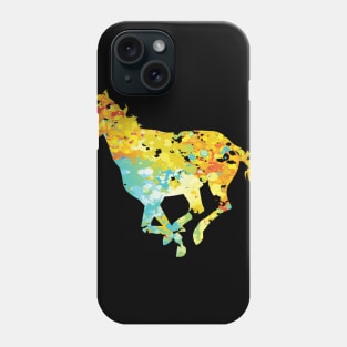 Cool horse horses colorful animal TShirt Phone Case