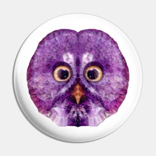 polygon owl Pin